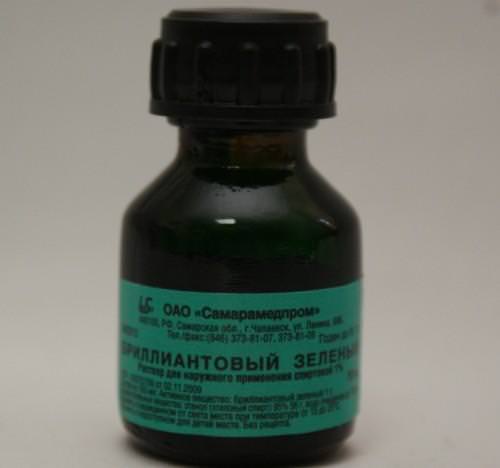 Зеленка от молочницы 