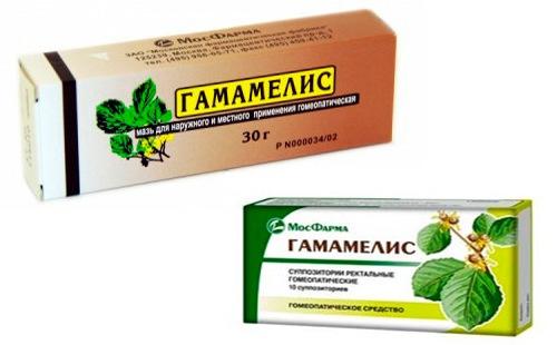 Гамамелис от геморроя 