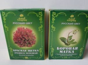Красная щетка и матка боровая – практика совместного применения