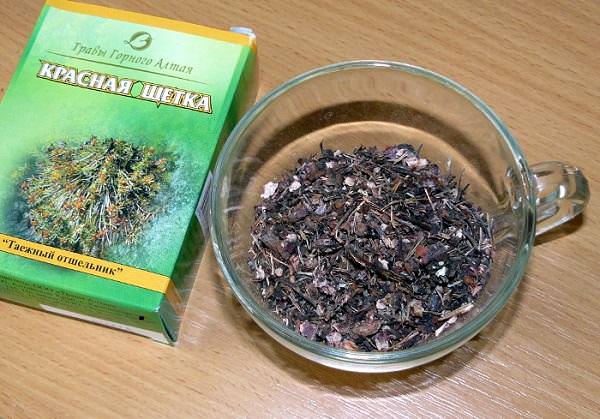 Приготовление отвара из красной щетки