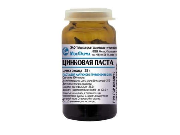 Цинковая паста от мозолей