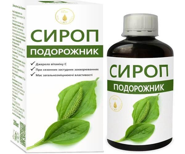 Сироп на основе подорожника